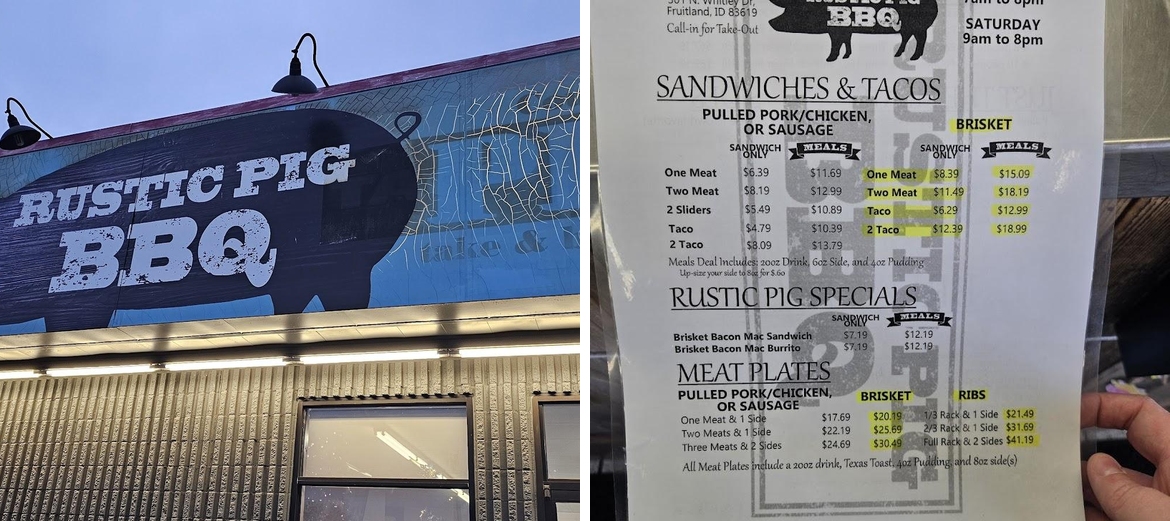 Rustic Pig BBQ | Fruitland, ID