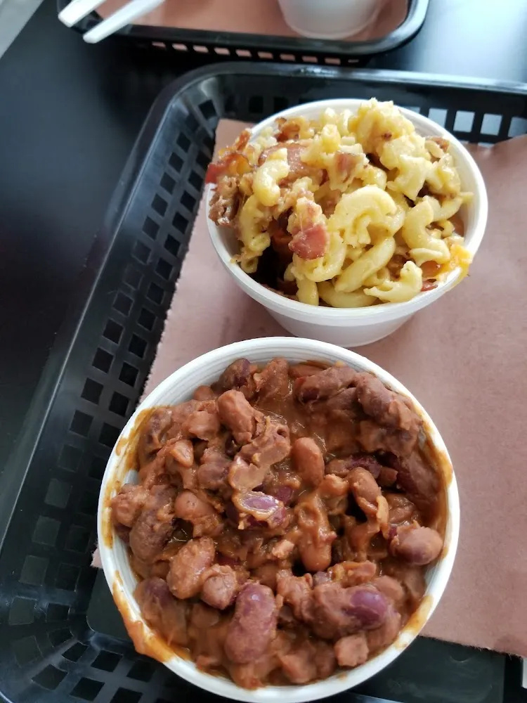 Mac and Cheese with Baked Beans
