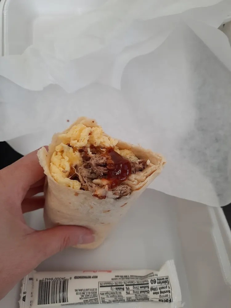 Pulled Pork Breakfast Burrito